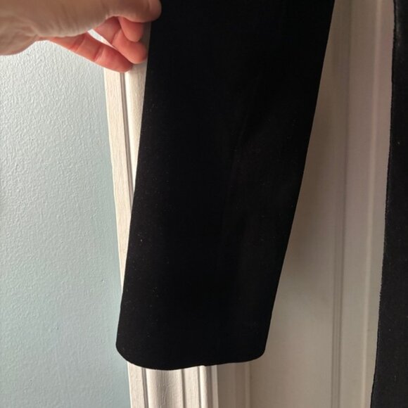 Equestrian Designs Black Velvet Overcoat Size Large - Picture 8 of 15